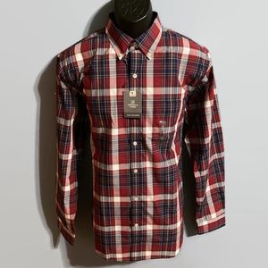 Van Heusen Men’s Red Pattern Dress Shirt